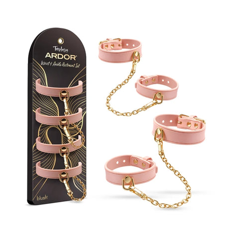 Temptasia Ardor Wrist & Ankle Restraints - Pink