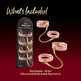 Temptasia Ardor Wrist & Ankle Restraints - Pink