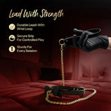 Temptasia Ardor Collar & Leash Black with Bow