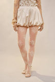 Satin Stretch Bubble Bottom Mini Shorts - Sand -