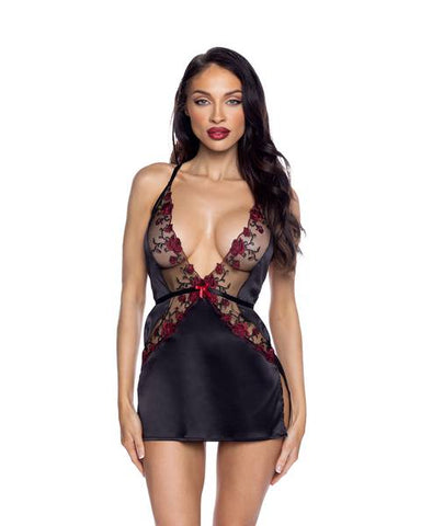 Blossom Beauty Slip - Black/Red -