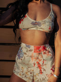 Mesh Bralette - Honeybee Floral -