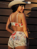 Mesh Bralette - Honeybee Floral -