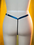 Lace G-String - Denim & Brass -
