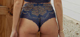 Lace High Waist Hipster - Denim & Brass -