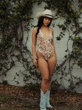 Lace Teddy - Field Floral -