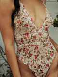 Lace Teddy - Field Floral -