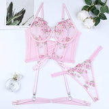 Rose Garden 3 Piece Set - Floral -