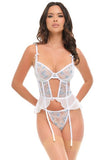 Elena Merrywidow and Panty Set - Cheri Blossom/Bright White -