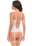 Elena Merrywidow and Panty Set - Cheri Blossom/Bright White -