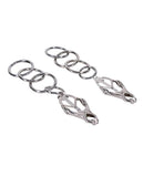 Edge Tuggable Clover Clamps - Silver