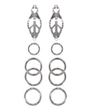 Edge Tuggable Clover Clamps - Silver