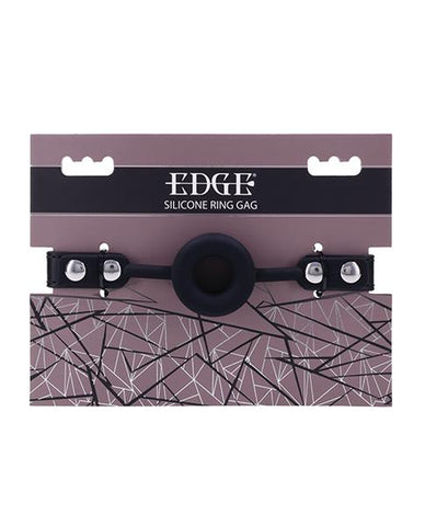 Edge Silicone Ring Gag - Black