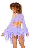 Mesh Flow Top - Lavender -