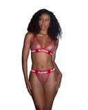 Galaxy Bunny 2 Piece Set - Red/Silver -