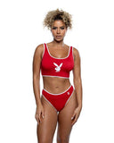 Sporty Bunny Two Piece Lounge Set - Red/White - One Size