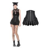 Corseted Punk Balloon Shorts - Black -