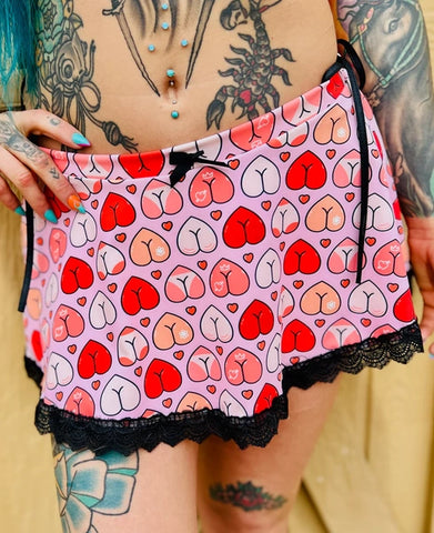 Honey Bunny Swing Mini Skirt - Booty Heart -