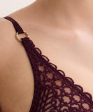 Éloge du Désir Single-wire Triangle Bra - Deep Berry -