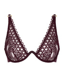 Éloge du Désir Single-wire Triangle Bra - Deep Berry -