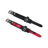 Heat Tease Flower Cuffs - Black/Pink