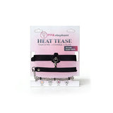 Heat Tease Flower Collar - Black/Pink