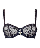 Voodoo Kiss Half Cup Bra - Blue Moon -