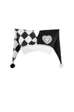 Harlequin Jester Hat - Black/White