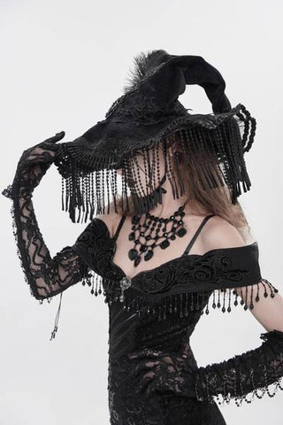Victorian Witch Hat - Black
