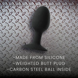 Prowler RED Weighted Butt Plug Black - Large