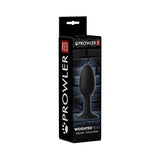 Prowler RED Weighted Butt Plug Black - Medium