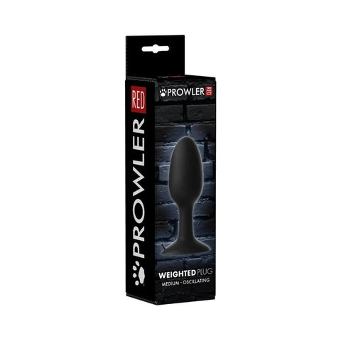 Prowler RED Weighted Butt Plug Black - Medium