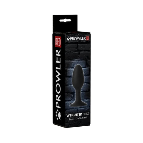 Prowler RED Weighted Butt Plug Black - Small