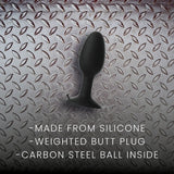 Prowler RED Weighted Butt Plug Black - Small