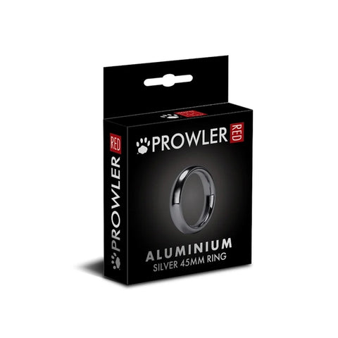 Prowler RED Aluminum Silver 45mm Ring