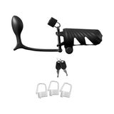 Fantasy C-Ringz Remote-Controlled Vibrating Cock Blocker with Ass-Gasm Plug - Black