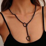 Love & Togetherness Necklace - Black - One Size