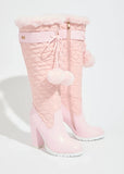 Coco Puffer Knee Boot - Pink -