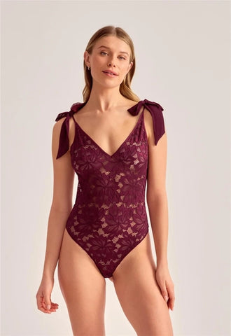 Amour Teddy - Dark Cherry -