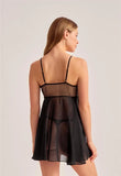 Opera Babydoll Set - Black -