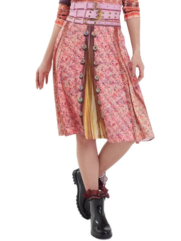 IPNG's Chocolate Factory High Waist Skirt - Pink -