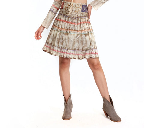 Fortune in Flowerland Mini Wide Skirt -