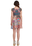 Hot Shot Crochet Mini Wide Skirt - Multi -