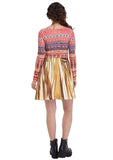 IPNG's Chocolate Factory Long Sleeve Cropped Top - Pink -