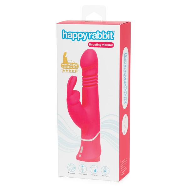 Happy Rabbit Elite Pink Thrusting Realistic BB Store Happy Rabbit Elite Pink Thrusting Realistic BB Store