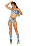 Harness Bottom - Blue Fade Glitter -