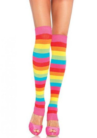 Rainbow Leg Warmers - One Size