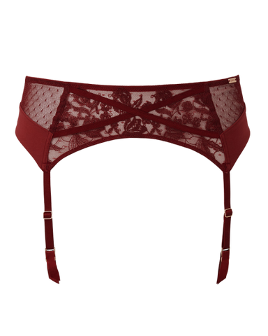 VIP Romanchic Suspender - Bordeaux -