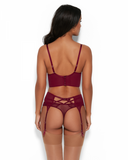 VIP Romanchic Suspender - Bordeaux -