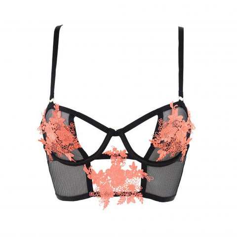 Fonteyn Bra - Black/Terracotta -